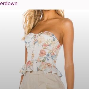 Super down (Revolve) strapless top